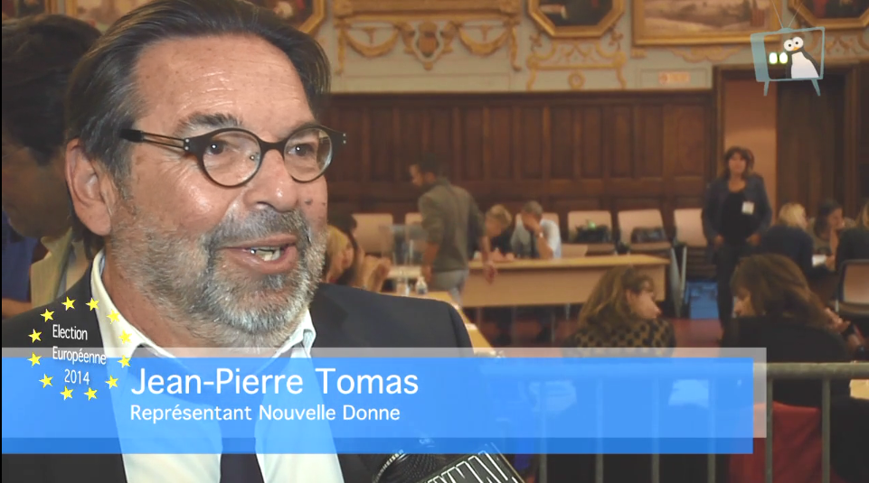 Jean Pierre Tomas (Nouvelle Donne) - Soirée électorale européennes 2014