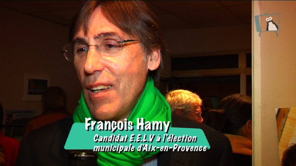 François Hamy - inauguration du local de campagne des verts 