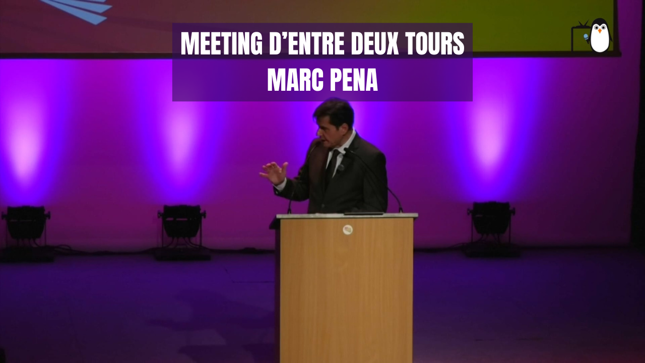 Meeting entre deux tours de Marc Pena