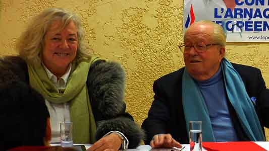 Jean-Marie Le Pen invité à Aix-en-Provence par la candidate Catherine Rouvier