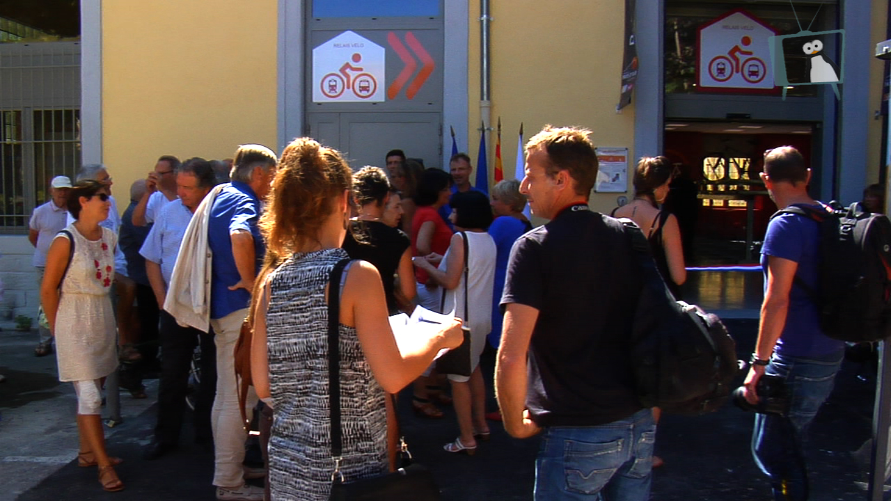 Inauguration relais Vélos à la gare ferroviaire d'Aix-en-Provence
