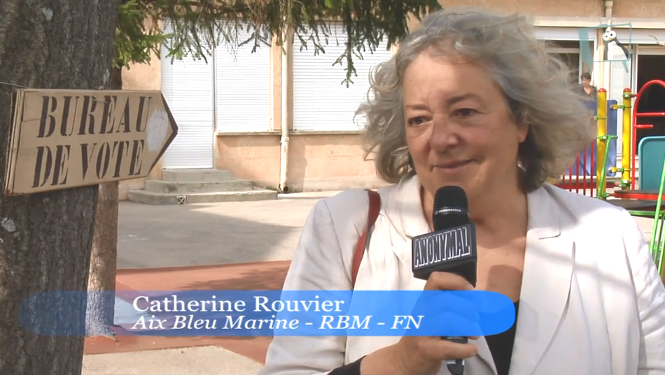 Catherine Rouvier vote pour le second tour de la municipale