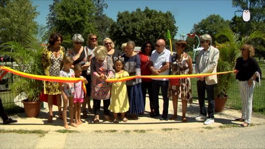 Inauguration des jeux d'eau du parc Vilers