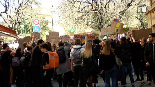 Marche pour le climat avec les lycéens