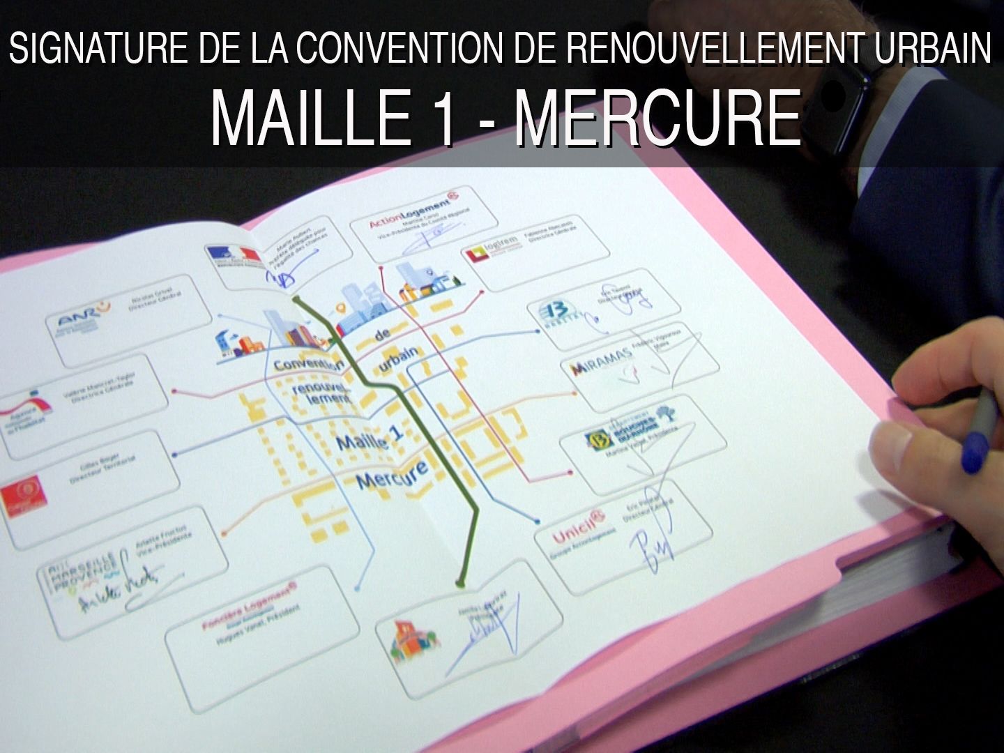 Signature de la convention du quartier Maille 1 à Miramas